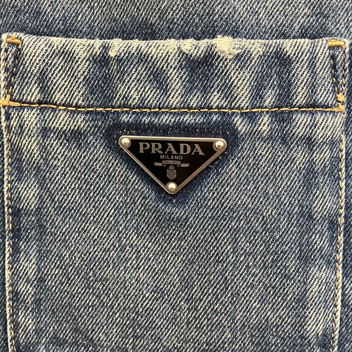 PRADA ロング丈デニムベストGFC047 古着・中古-7枚目のアイテム画像