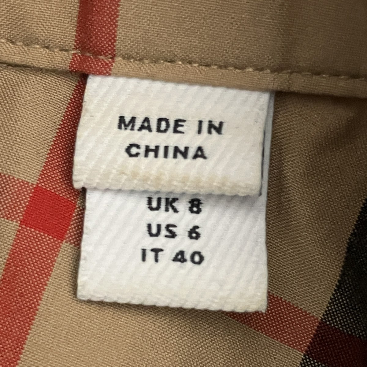 BURBERRY ヴィンテージノバチェックBDシャツCNALLASI8GUA/8022797 古着・中古-5枚目のアイテム画像