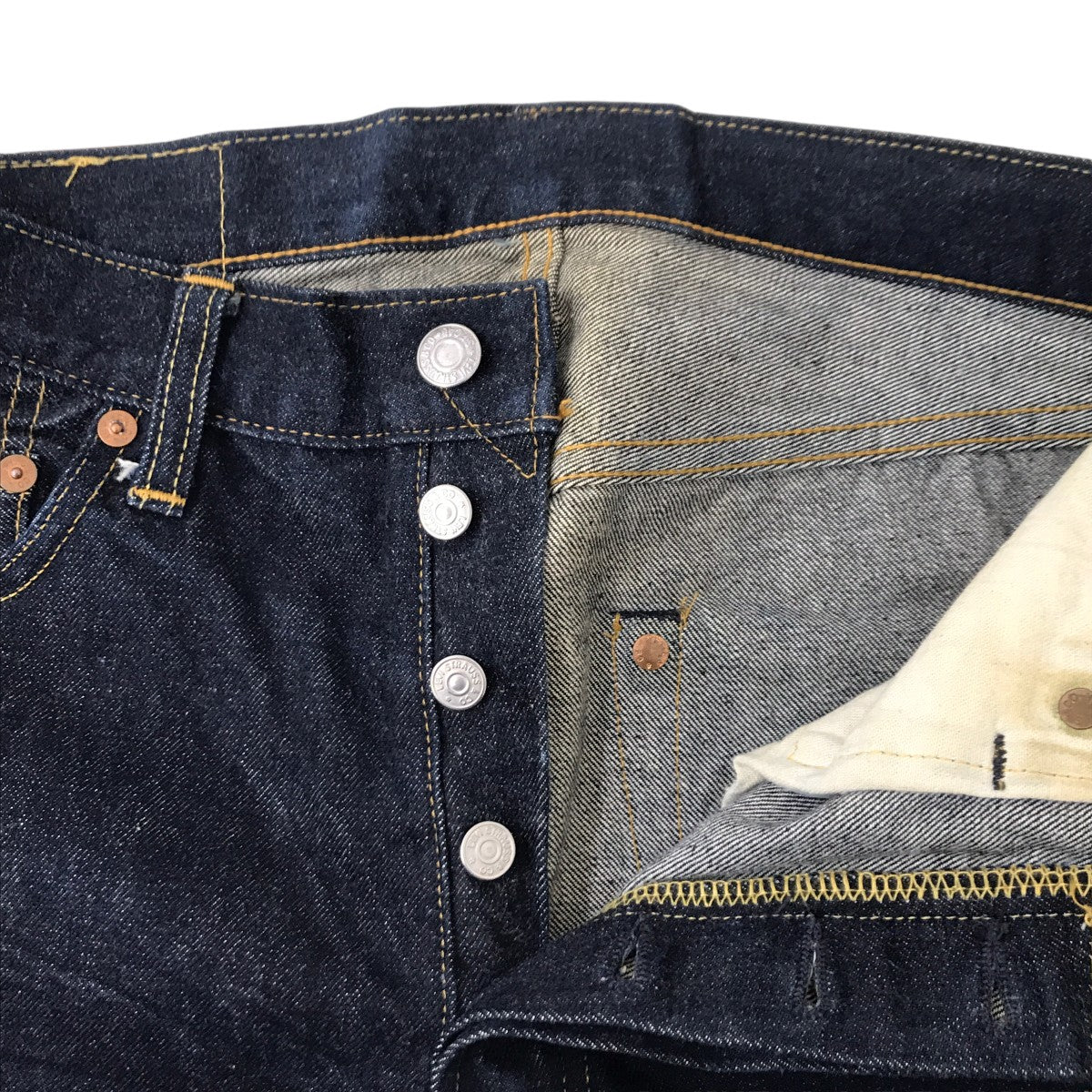 LEVI’S 501XX 90s USA製 バレンシア工場 赤耳 ボタン裏555デニムパンツ501 0004 古着・中古-3枚目のアイテム画像