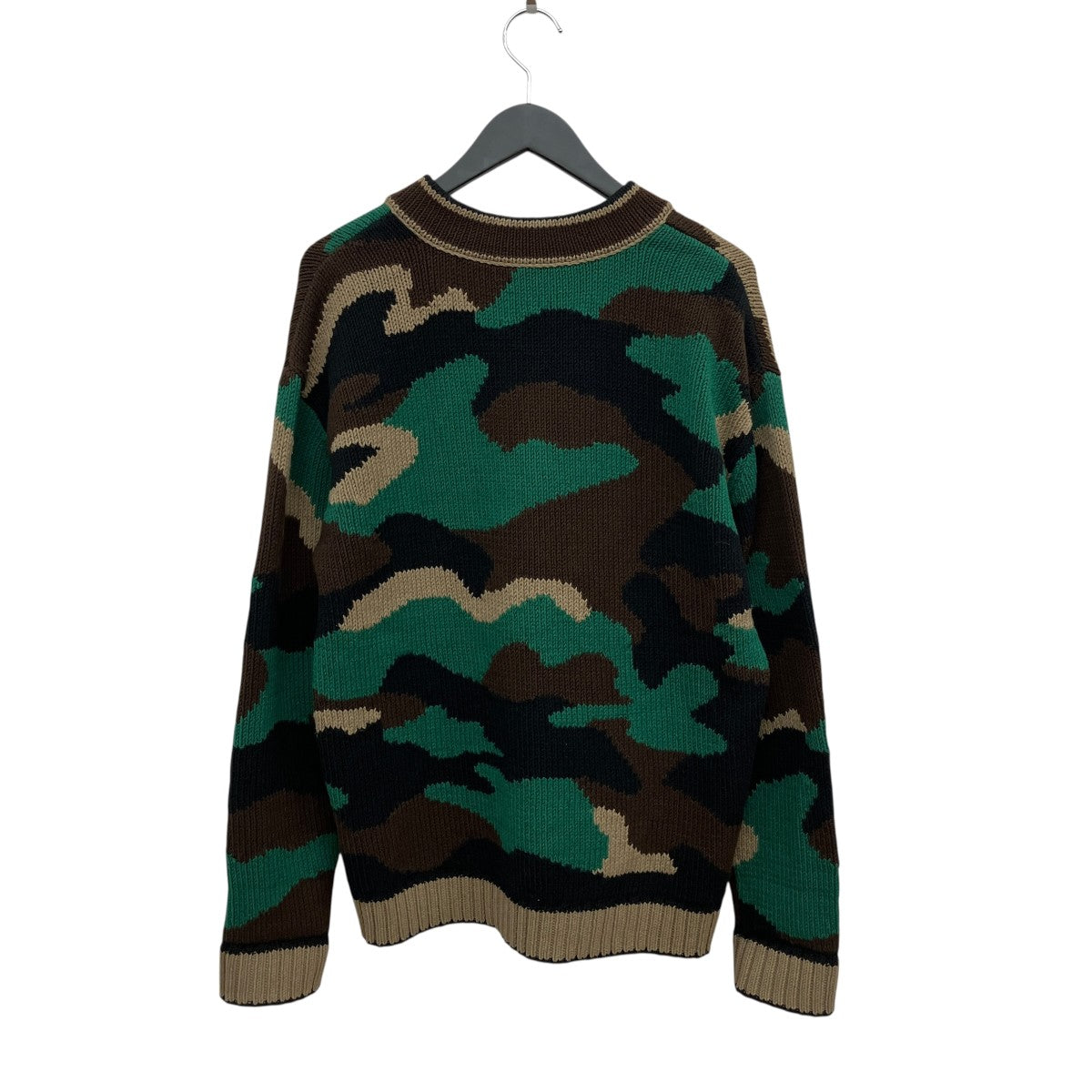 BURBERRY カモフラージュ柄Vネックニット8003566 古着・中古-2枚目のアイテム画像