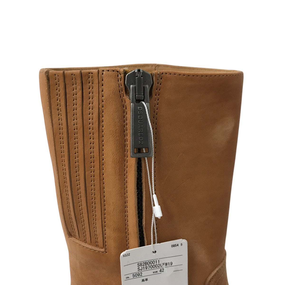 DSQUARED2 Vintage Leather Work BootsサイドゴアシューズD2102S82B00011 古着・中古-8枚目のアイテム画像