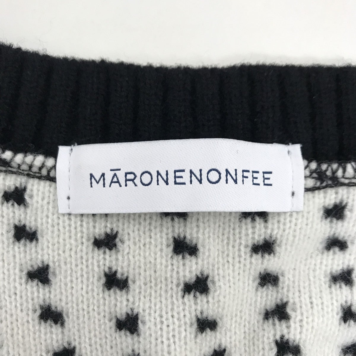 MARONENONFEE ニットベストME-N214 古着・中古-3枚目のアイテム画像
