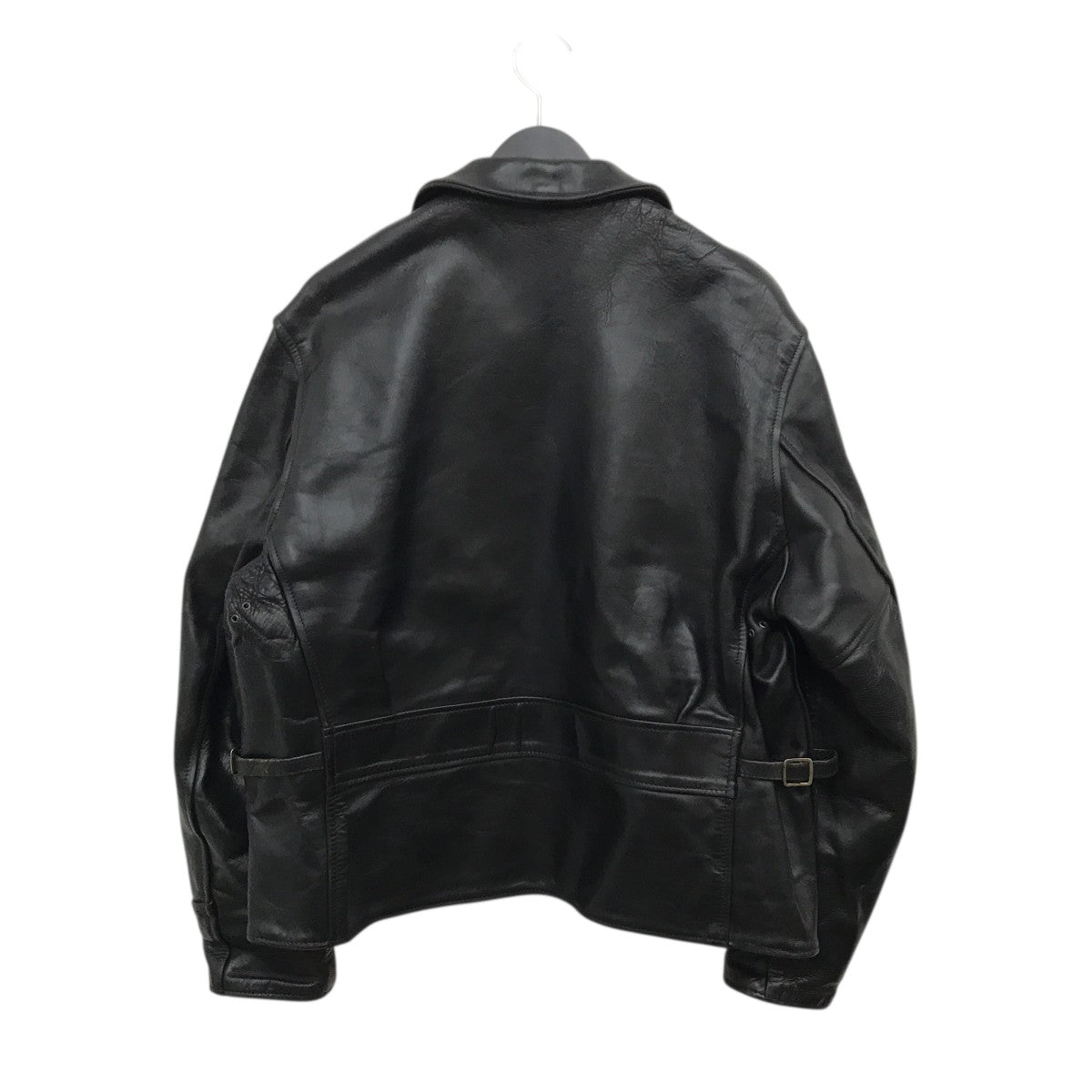 Aero LEATHER(エアロレザー) HALFBELT ホースハイドシングルライダース