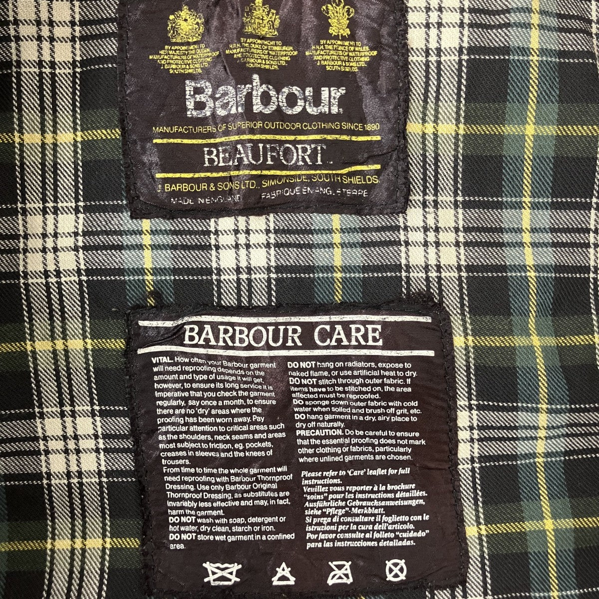Barbour BEAUFORTジャケット 古着・中古-3枚目のアイテム画像