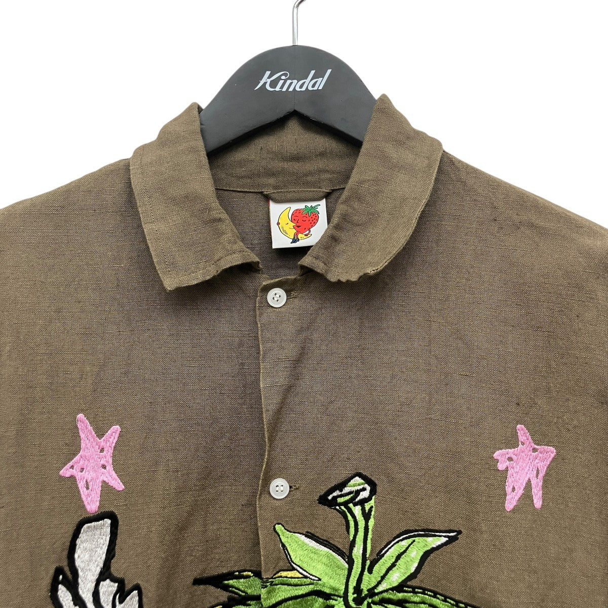sky high farm SMOKE STRAWBABIES EMBROIDERED SHIRT長袖シャツSHF07-B002-B022 古着・中古-5枚目のアイテム画像