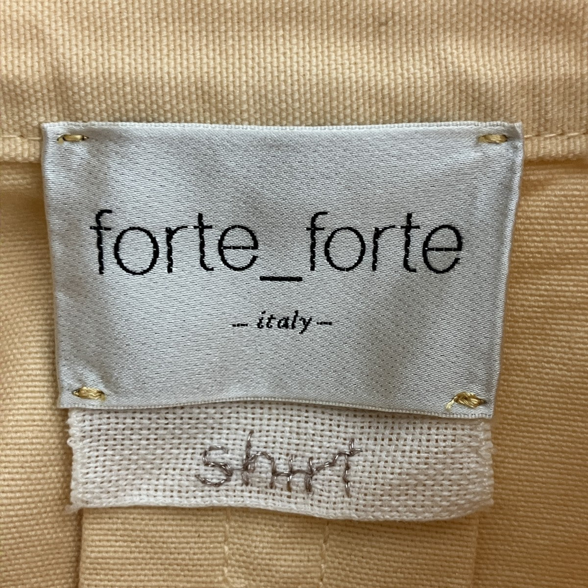 forte forte 22AWスタンドカラーシャツ 古着・中古-3枚目のアイテム画像