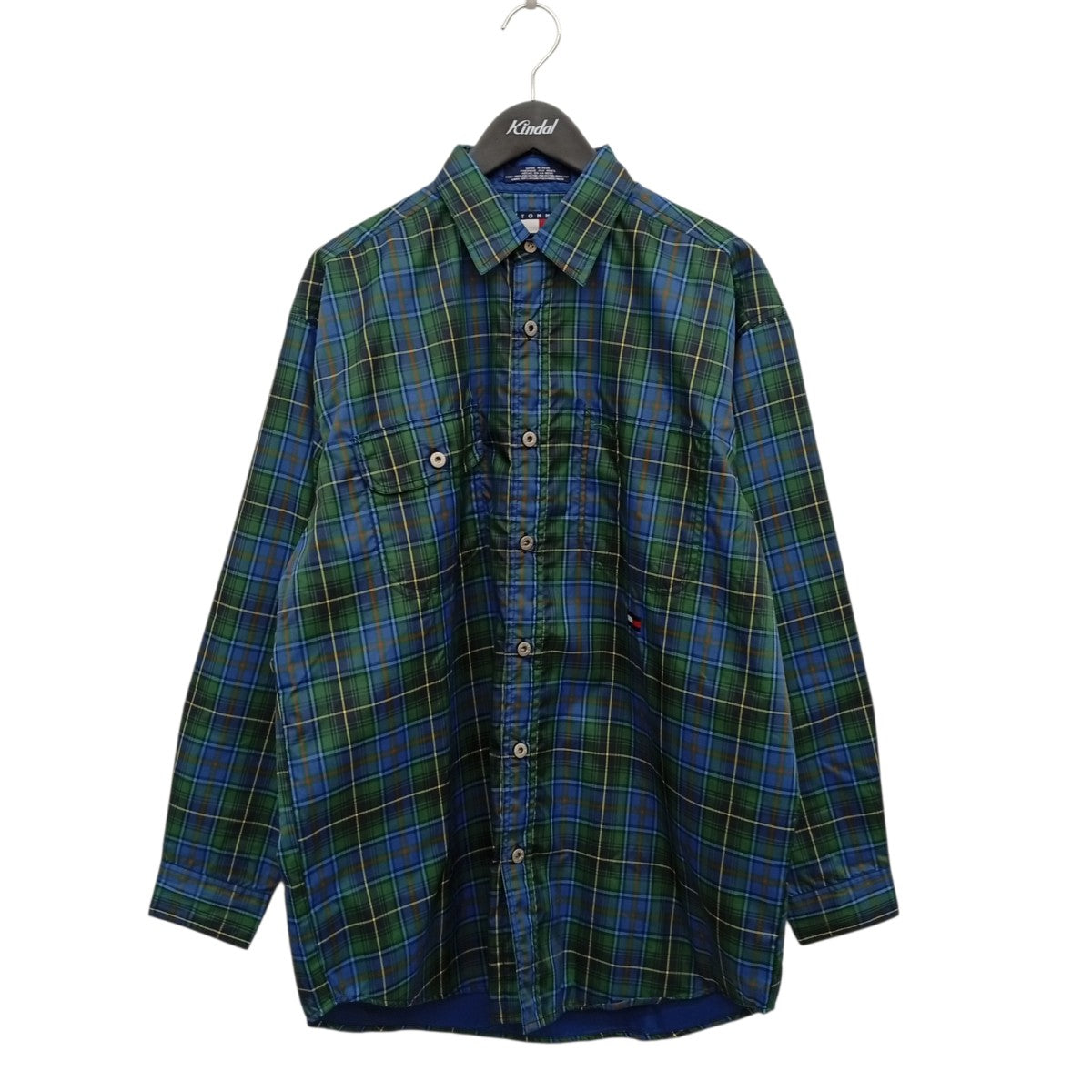 TOMMY JEANS チェックシャツジャケット 古着・中古-1枚目のアイテム画像