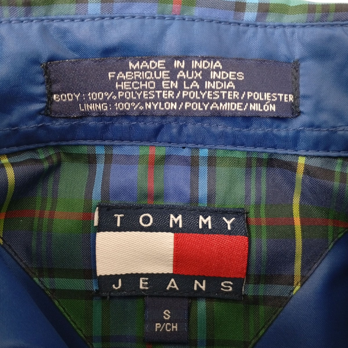TOMMY JEANS チェックシャツジャケット 古着・中古-3枚目のアイテム画像