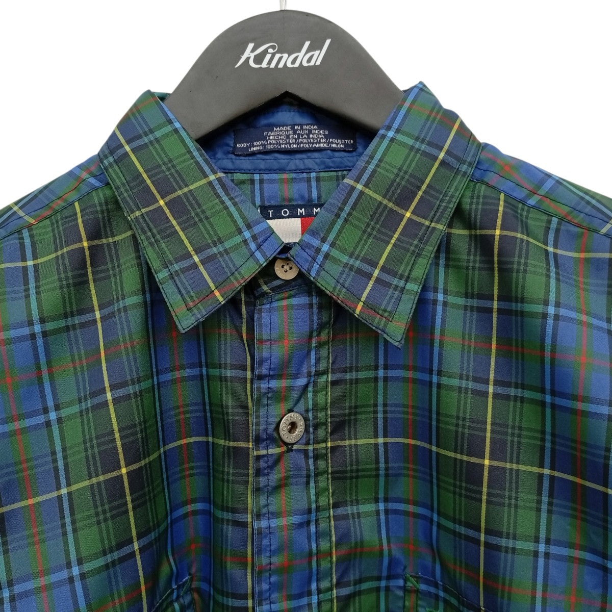 TOMMY JEANS チェックシャツジャケット 古着・中古-4枚目のアイテム画像