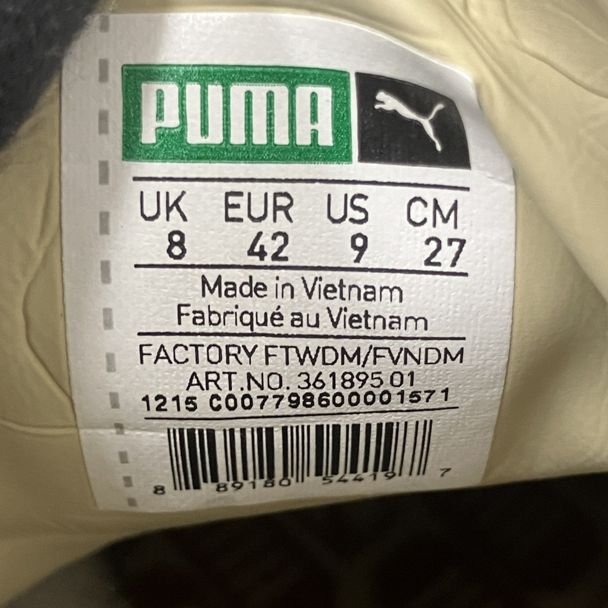 PUMA SUEDE MID Embossed Packハイカットスニーカー361895-01 古着・中古-7枚目のアイテム画像