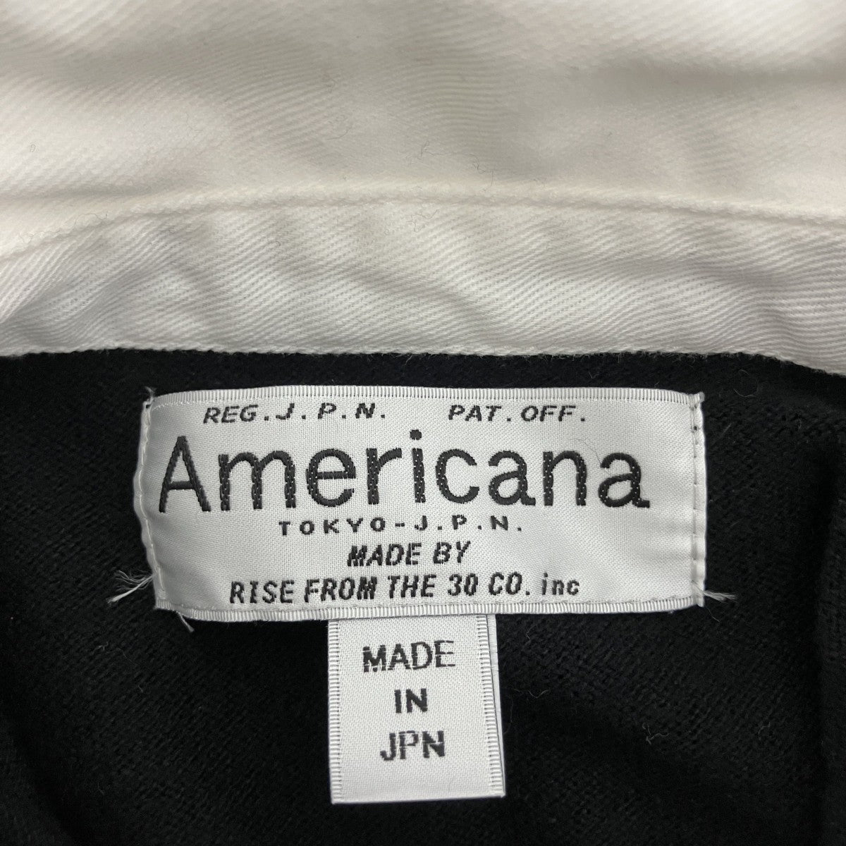Americana×AP STUDIO 別注ボーダーラグビーラガーシャツ ブラック