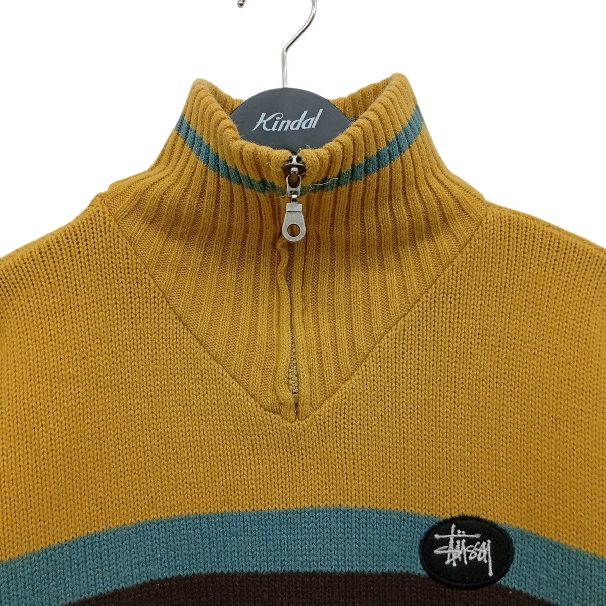 OLD STUSSYハーフジップニット