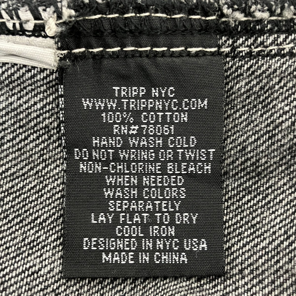 TRIPP NYC(トリップニューヨークシティ) X-STRAP PANTSデニムパンツ