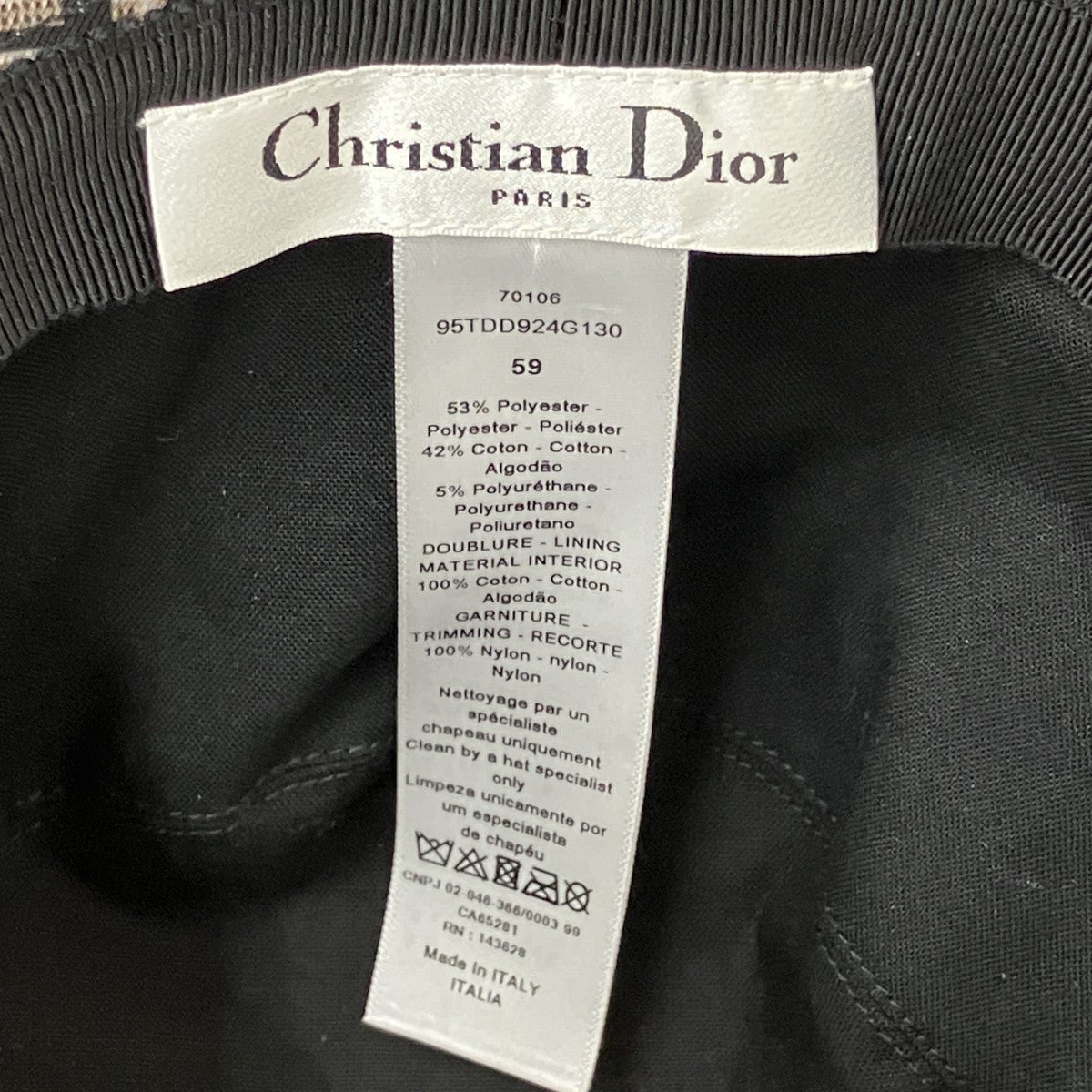 Christian Dior TEDDY-D ボブハット95TDD924G130 古着・中古-6枚目のアイテム画像
