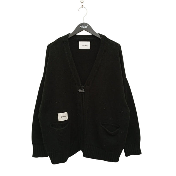 W-TAPSダブルタップス PALMER カーディガン　メッシュ　コットン26 WTAPS(ダブルタップス) PALMER SWEATERニットカーディガン222MADT