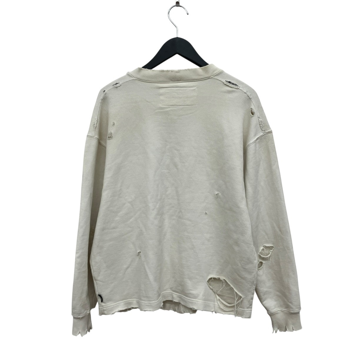 NEIGHBORHOOD SAVAGE SWEAT CARDIGAN LSダメージフェード加工カーディガン251OKNH-CSM03 古着・中古-2枚目のアイテム画像