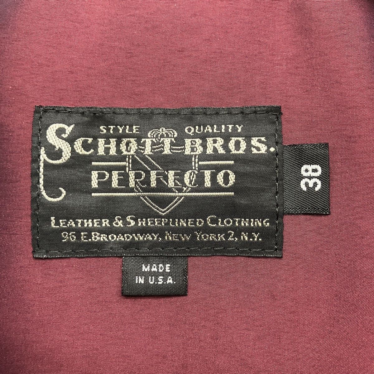 Schott 632US LEATHER CARCOATレザーコート7825950029 古着・中古-3枚目のアイテム画像