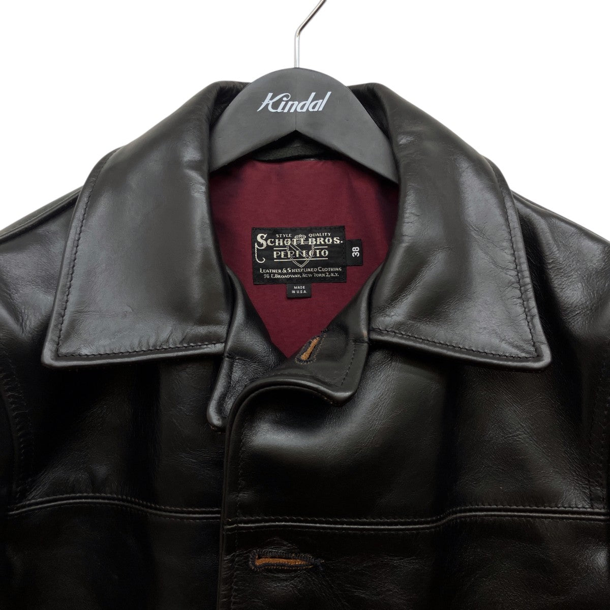 Schott 632US LEATHER CARCOATレザーコート7825950029 古着・中古-5枚目のアイテム画像