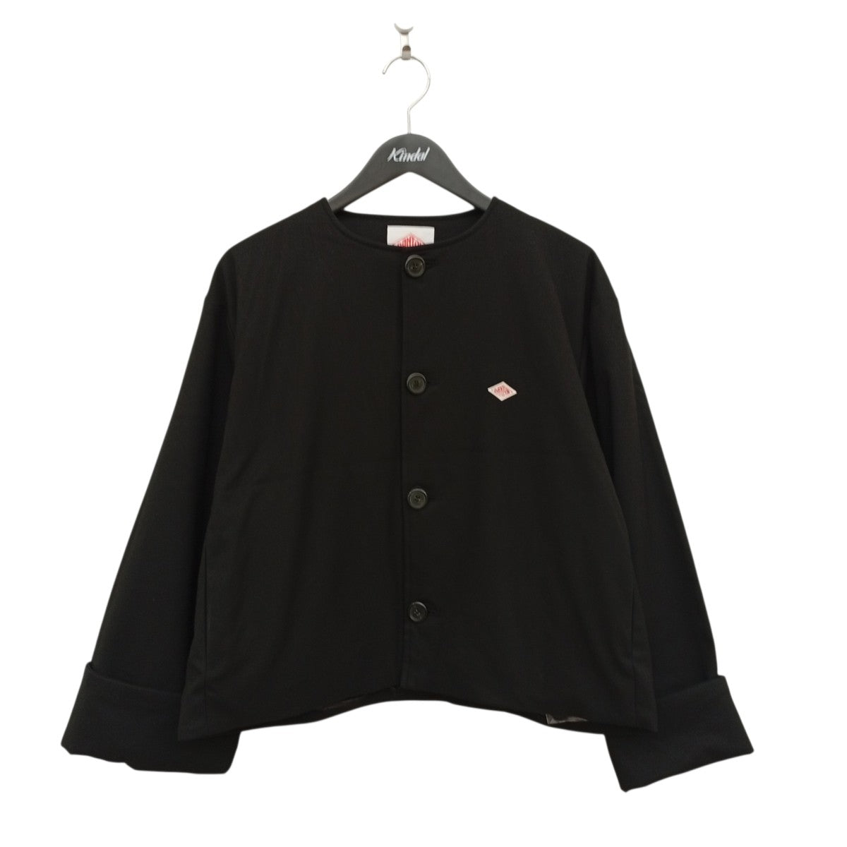 25AWWOMEN’S WOOL LIKE INSULATION COLLARLESS WIDE JACKETジャケットTY52-119-02