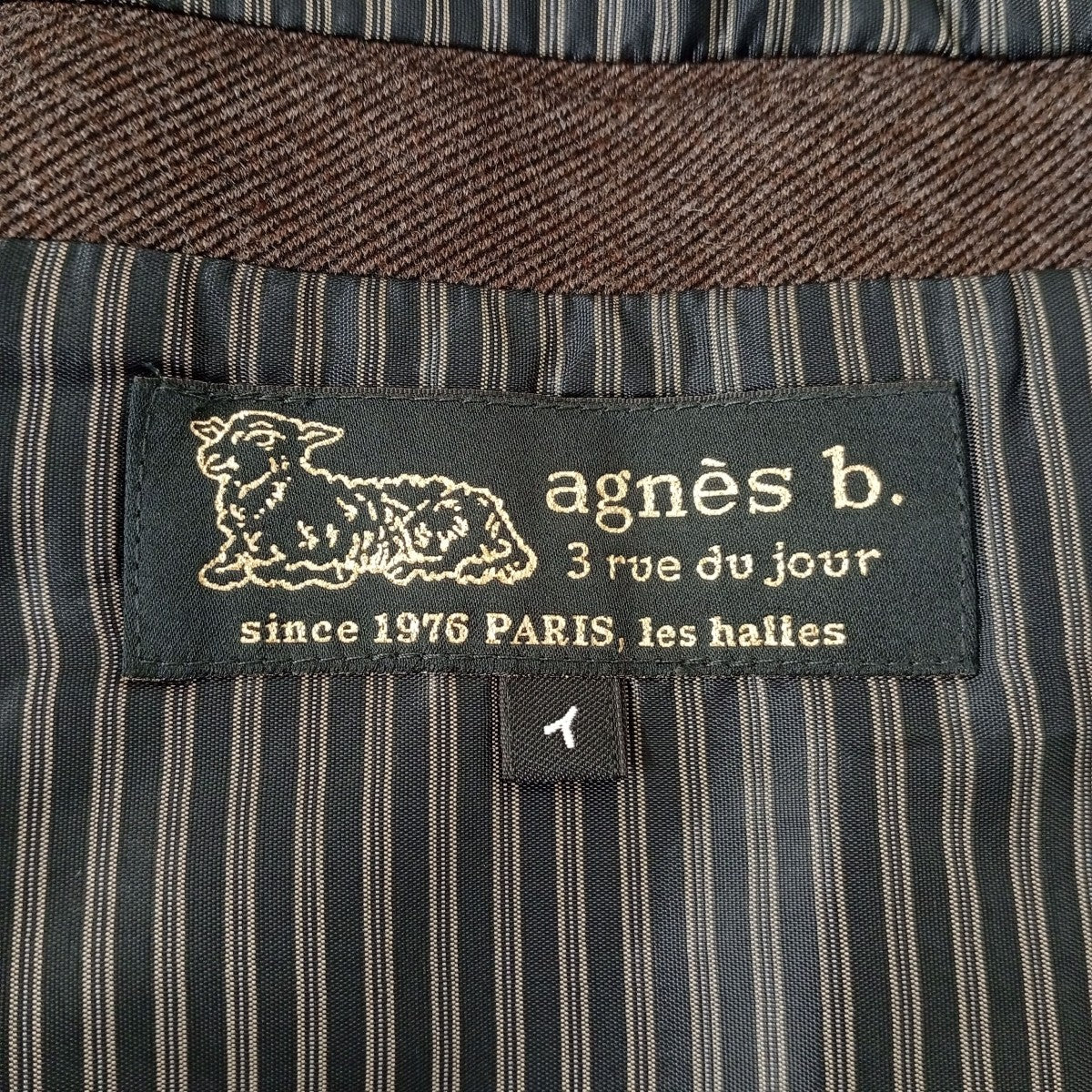 agnes b(アニエスベー) スーツセットアップ ブラウン サイズ