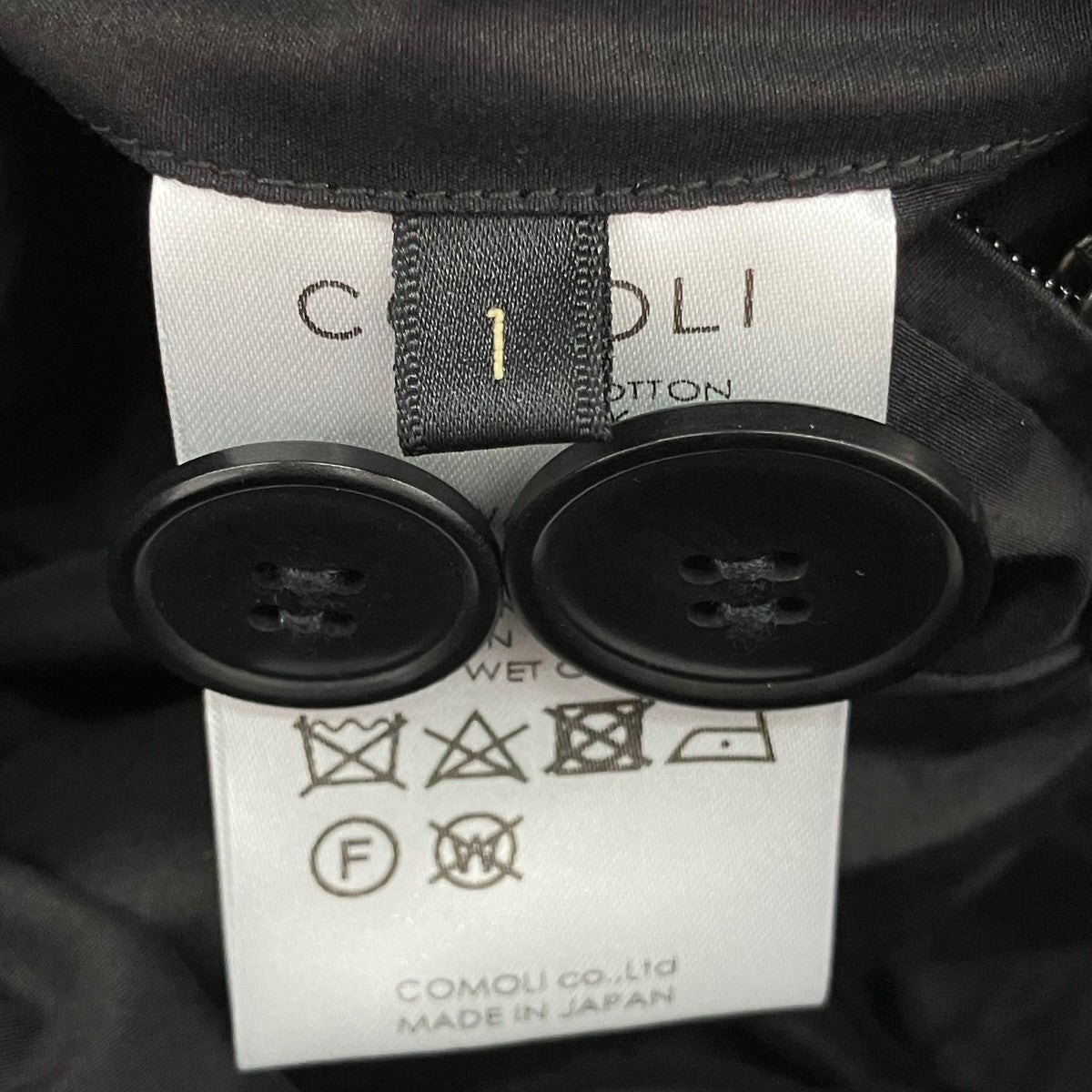 COMOLI コットシルクフーデッドコートX01-04006 古着・中古-6枚目のアイテム画像