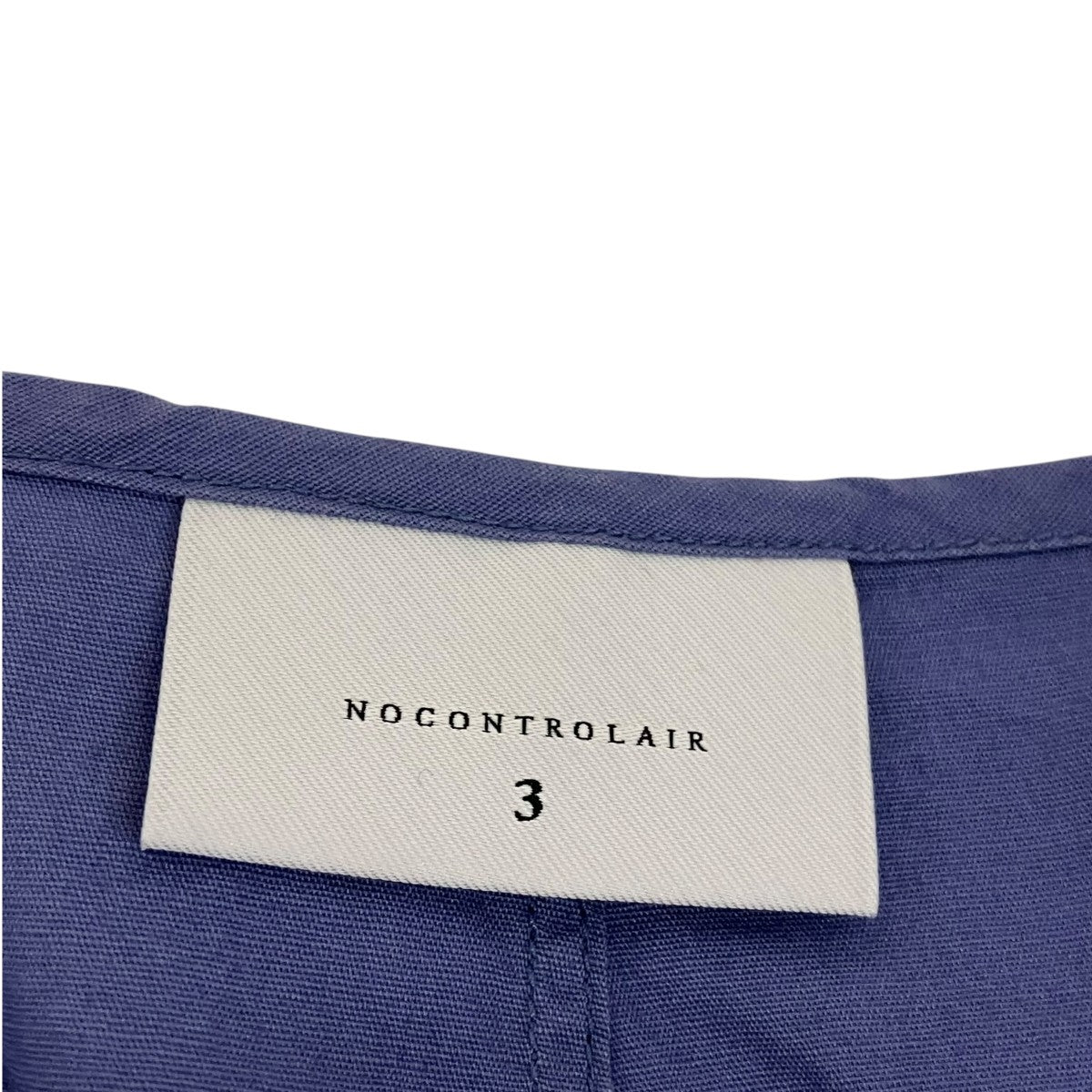no control air コーミンギコットンブロードノーカラーシャツNC00703SF 古着・中古-6枚目のアイテム画像