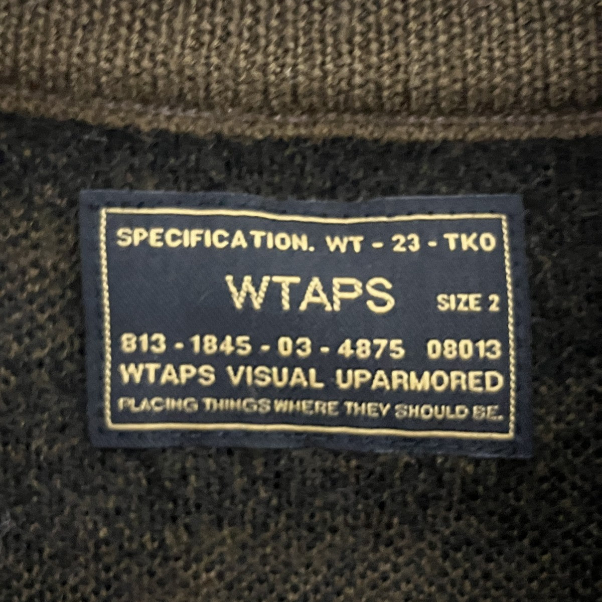 WTAPS 迷彩柄セーター162MADT-KNM02 古着・中古-3枚目のアイテム画像