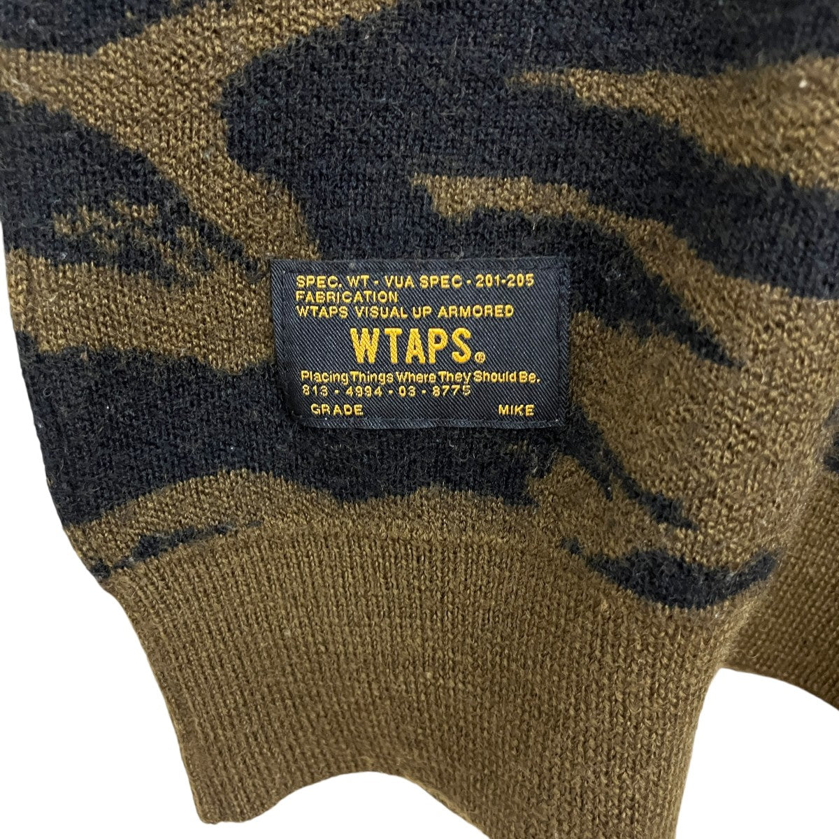 WTAPS 迷彩柄セーター162MADT-KNM02 古着・中古-6枚目のアイテム画像