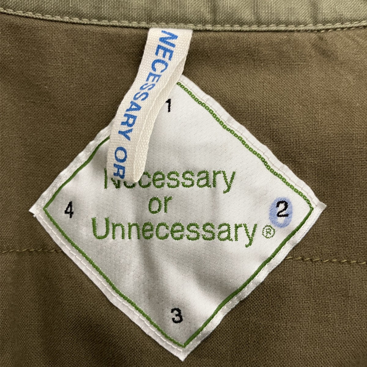 NECESSARY or UNNECESSARY 中綿ジャケット 古着・中古-3枚目のアイテム画像