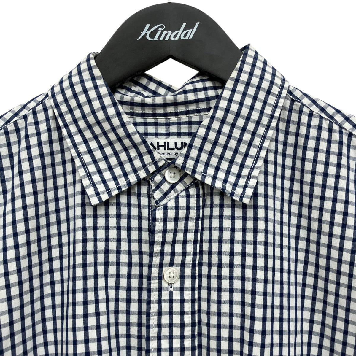 CAHLUMN Magazine Pocket Broad Shirtギンガムチェックロングスリーブシャツ231-1036 古着・中古-5枚目のアイテム画像