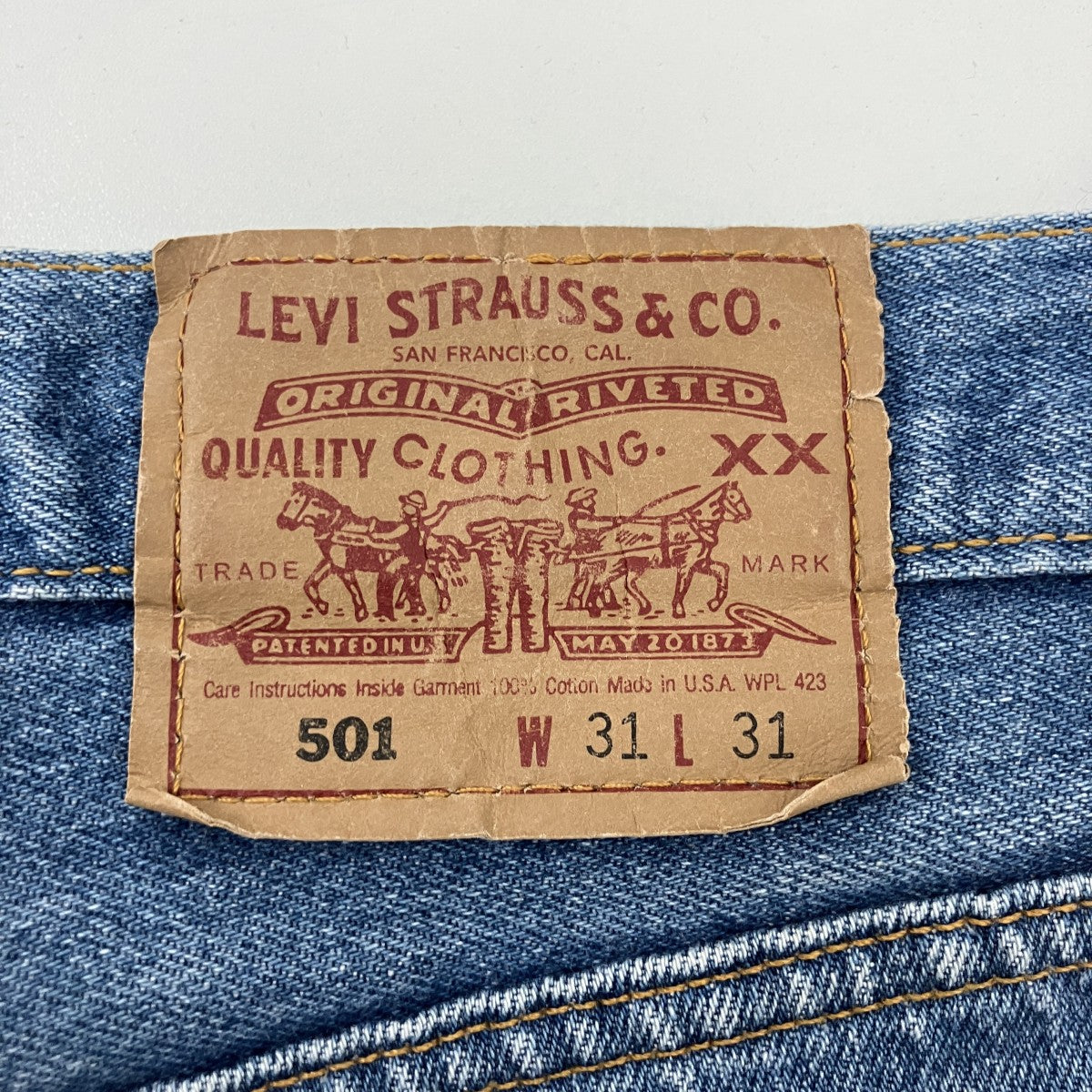 LEVI’S USA製 501 エルパソ工場デニムパンツ 古着・中古-5枚目のアイテム画像