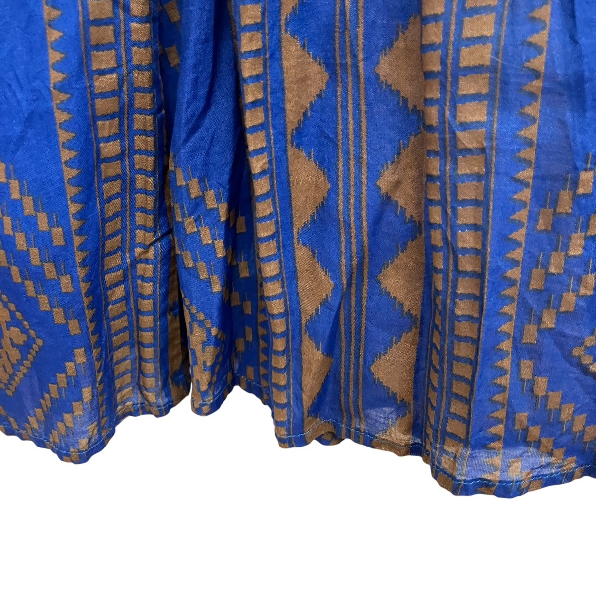 オリエンタルプリントフレア総柄スカート23060400701010