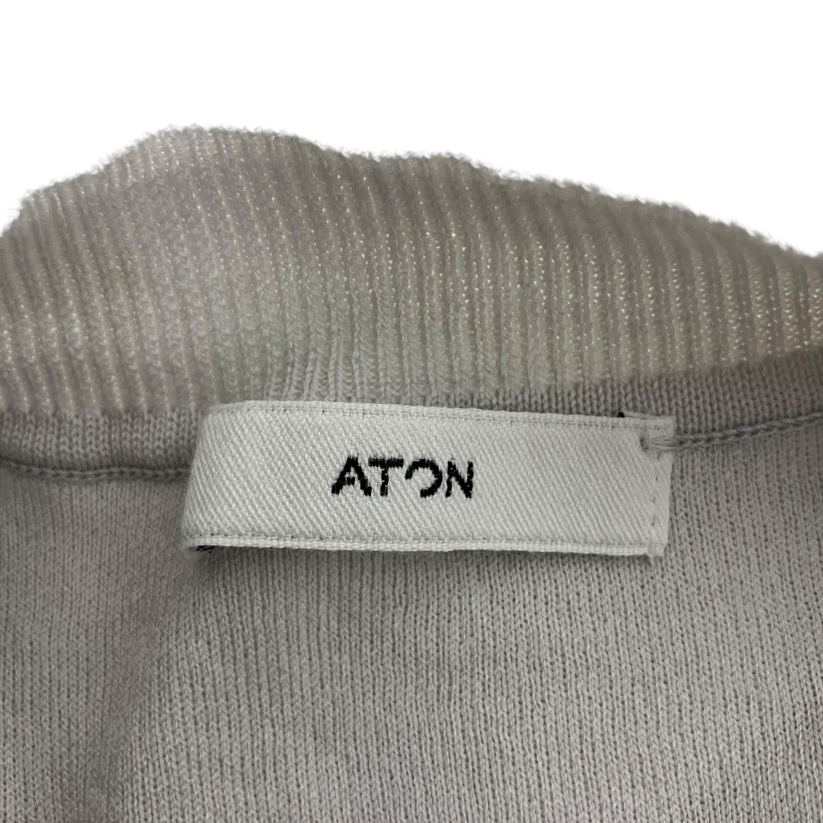 ATON 50 2 NATURAL DYED ORGANIC半袖ニットKRAGGM0203 古着・中古-3枚目のアイテム画像
