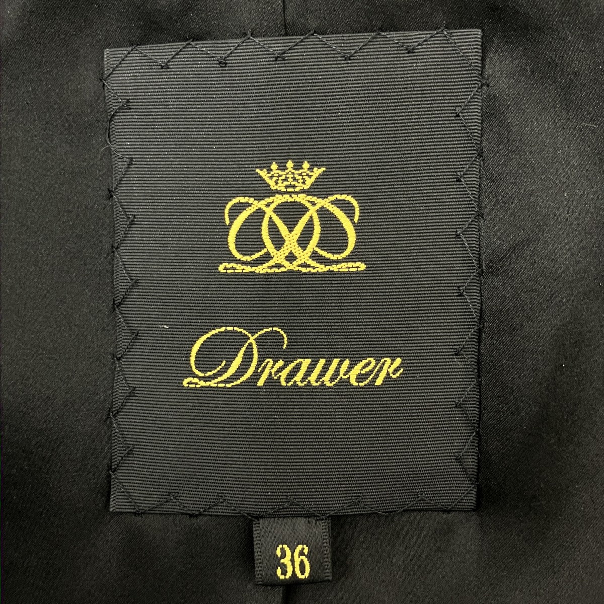 Drawer ノーカラージャケット6522-299-0654 古着・中古-3枚目のアイテム画像