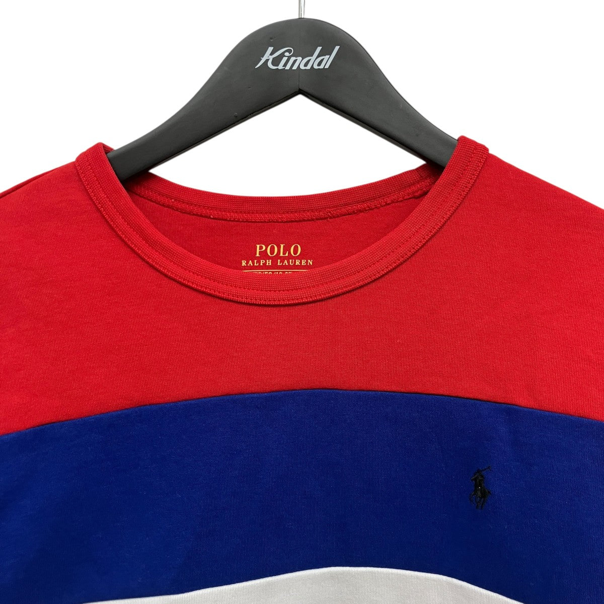 POLO RALPH LAUREN ワンポイント パネルボーダートレーナー 古着・中古-4枚目のアイテム画像