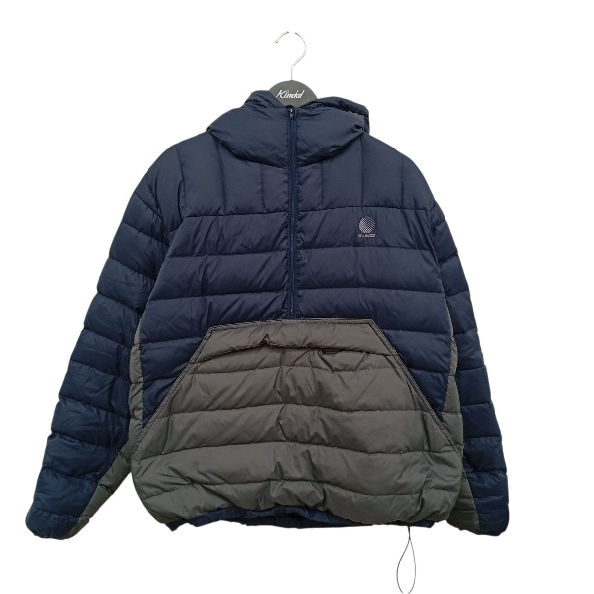LOGO PULLOVER HOODED DOWN JACKETハーフジップダウンジャケット