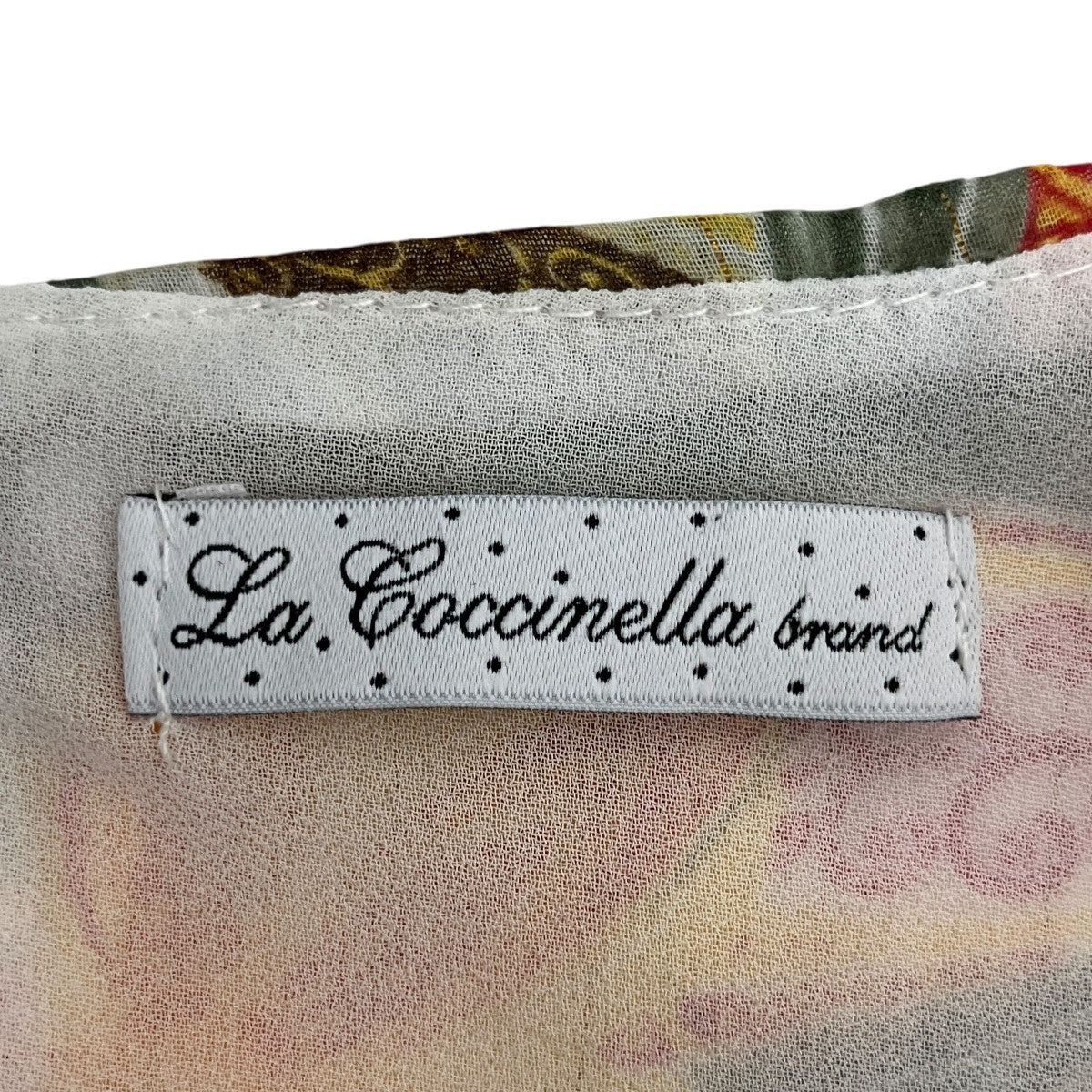 la coccinella 総柄ワンピース45389 古着・中古-3枚目のアイテム画像