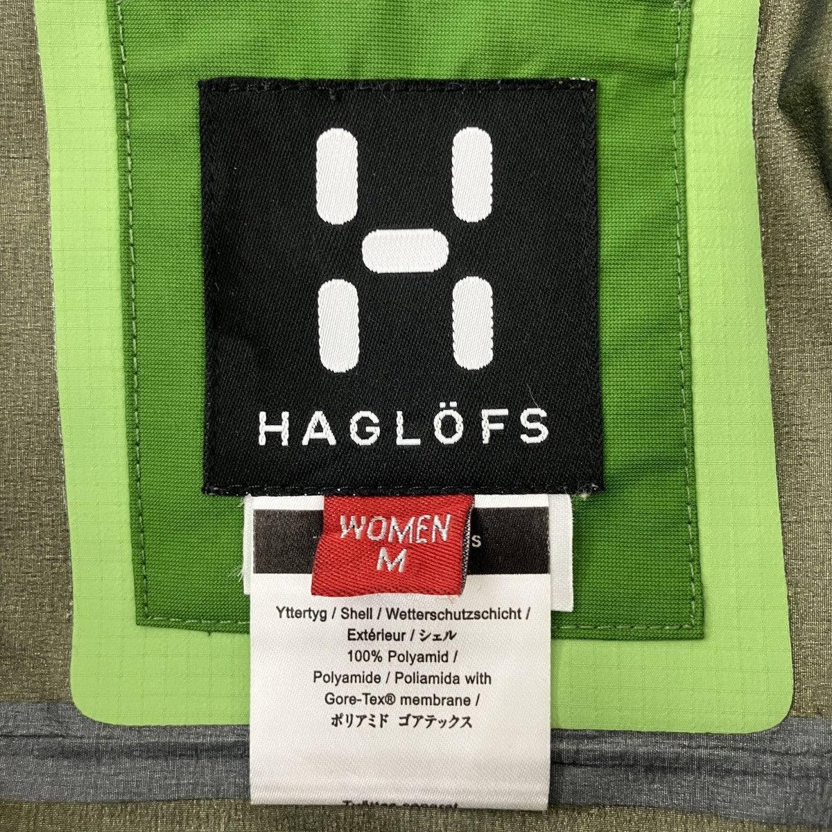 HAGLOFS(ホグロフス) SPITZ JACKETマウンテンパーカー グリーン サイズ