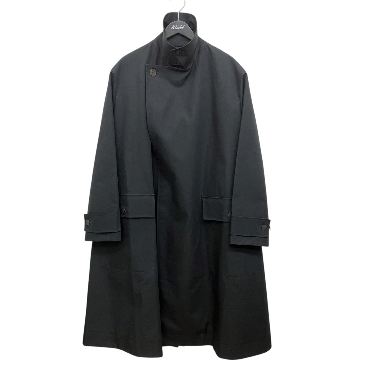 BONDED POWDER COTTON DOUBLE LAPEL MAC DELUMコートSNM-357