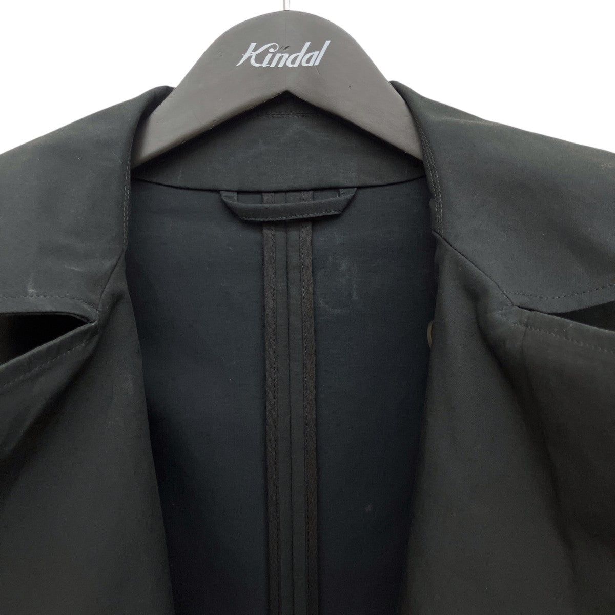 BONDED POWDER COTTON DOUBLE LAPEL MAC DELUMコートSNM-357