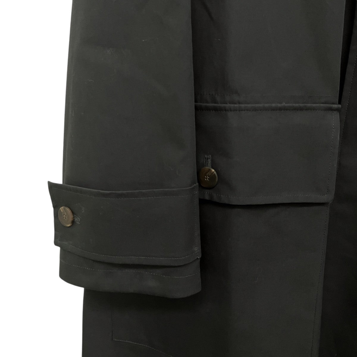 BONDED POWDER COTTON DOUBLE LAPEL MAC DELUMコートSNM-357