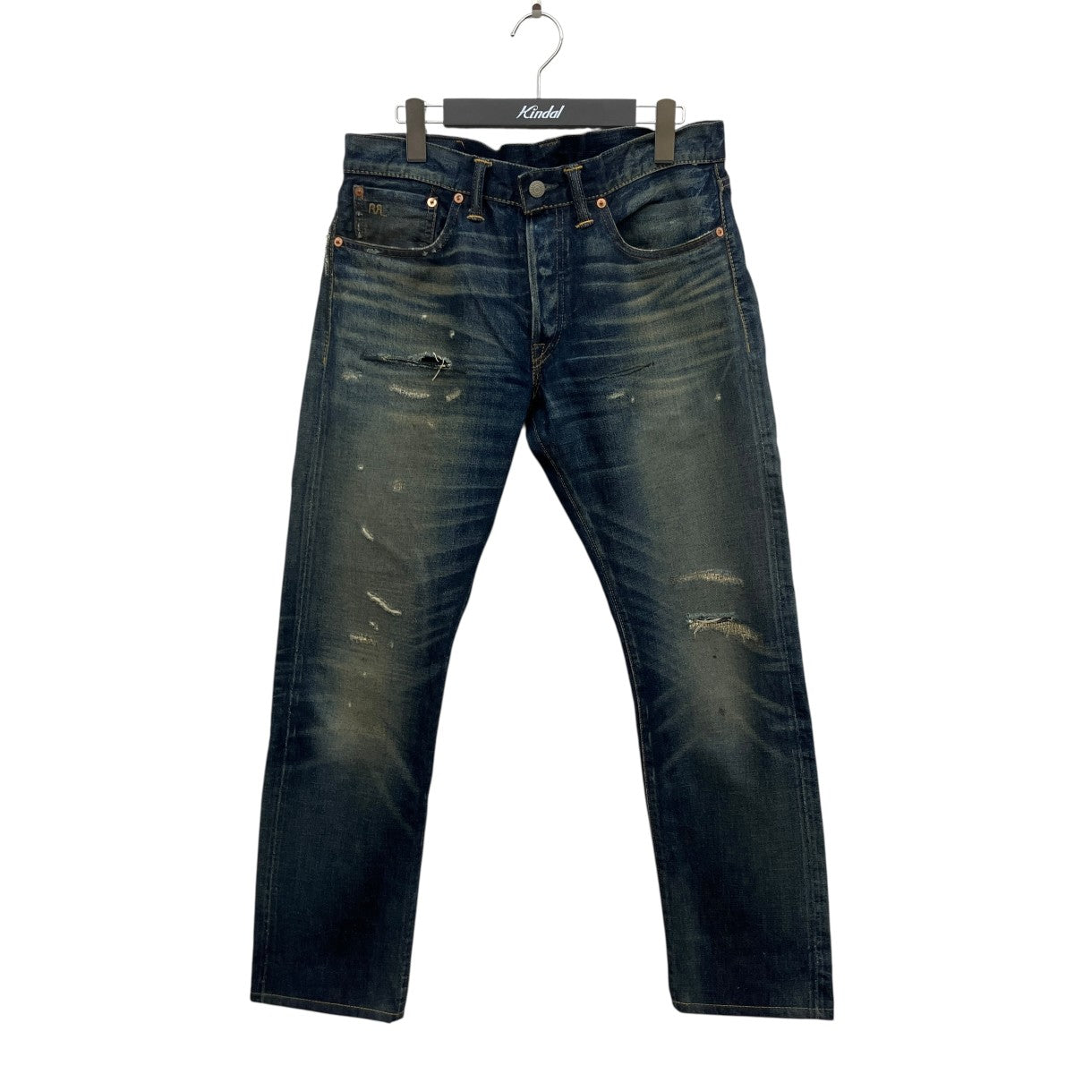RRL USA製 JAPAN WOVEN セルビッチデニムパンツ 古着・中古-1枚目のアイテム画像