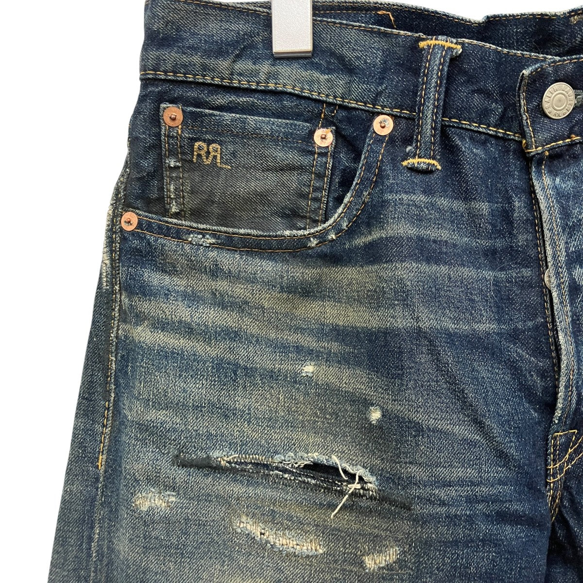 RRL USA製 JAPAN WOVEN セルビッチデニムパンツ 古着・中古-8枚目のアイテム画像
