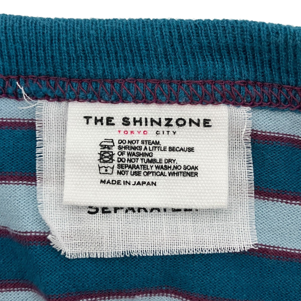 THE SHINZONE ボーダーロングスリーブカットソー24SMSCU06 古着・中古-3枚目のアイテム画像
