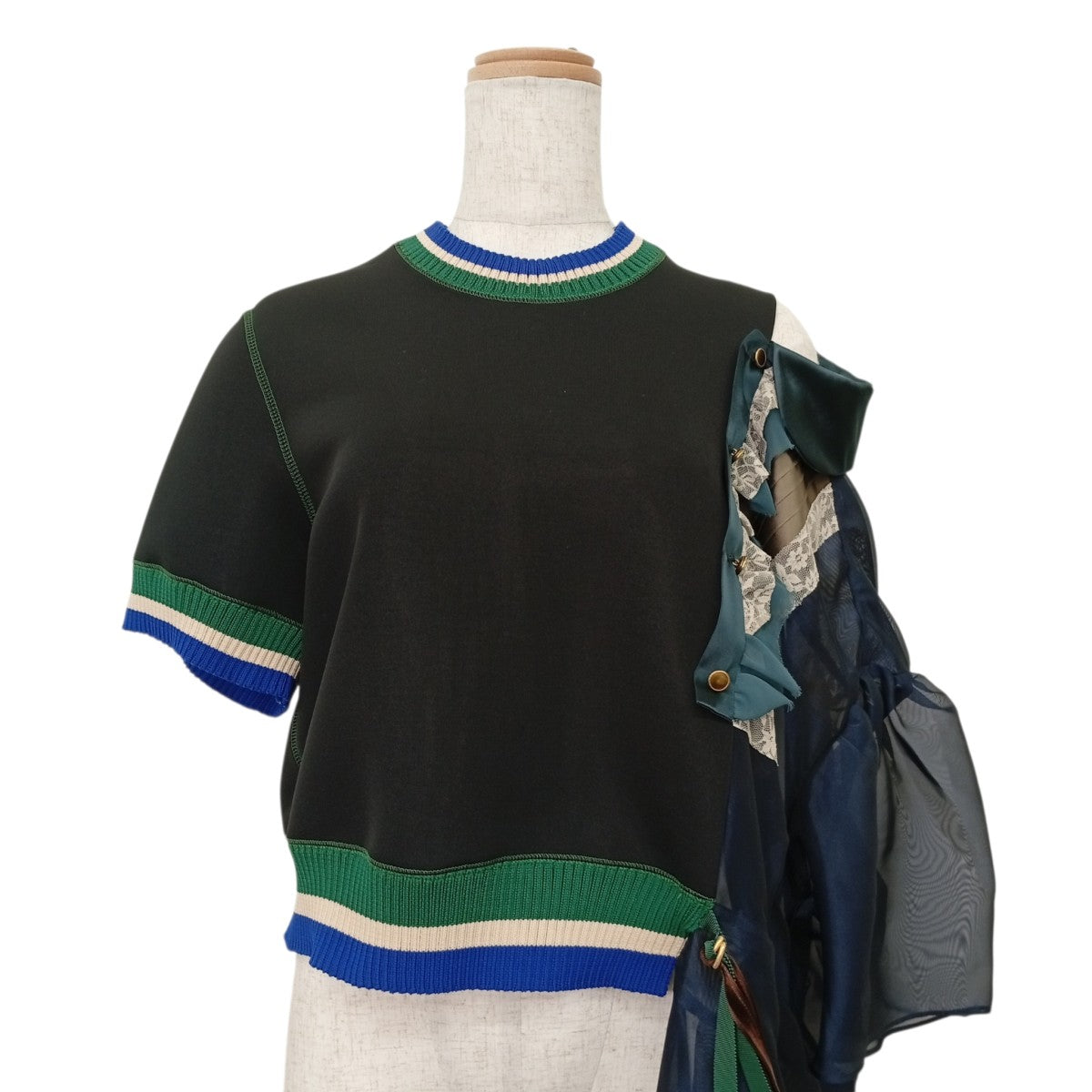 KOLOR SS Pullover w／Assymetry Slvトップス22SCL-T01201 古着・中古-2枚目のアイテム画像