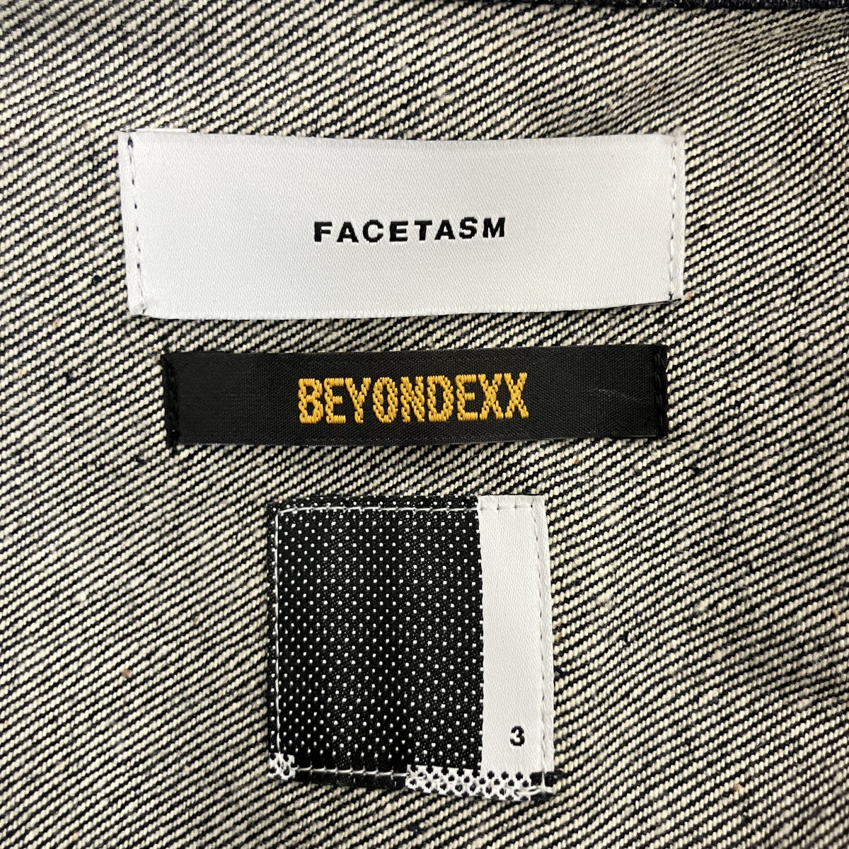 FACETASM(ファセッタズム) BEYONDEXX DENIM JACKETデニムジャケットKGO