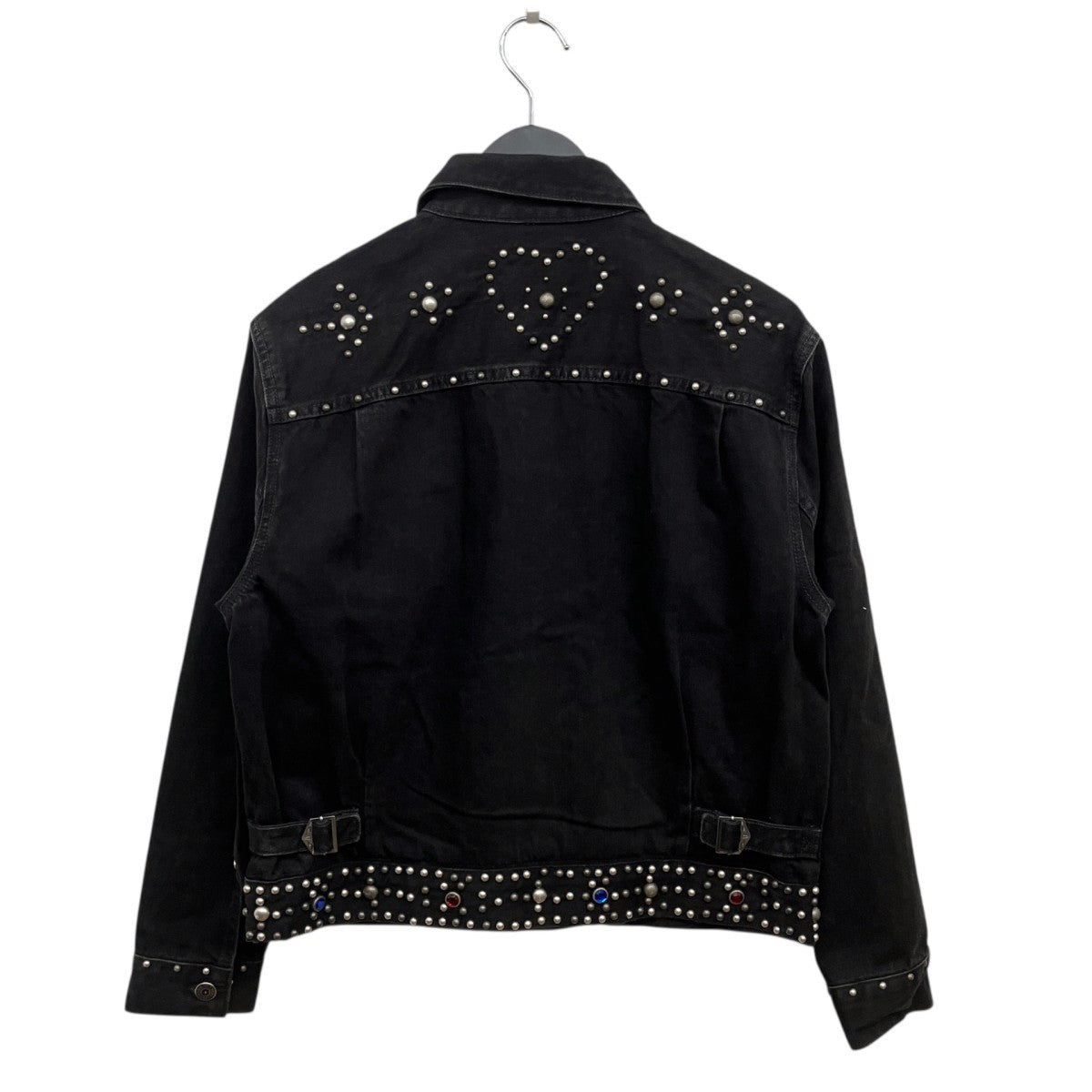 ジャケット・アウター Polo Ralph Lauren Black Denim Jacket 80s POLO RALPH LAUREN(ポロラルフローレン) スタッズデニムジャケット