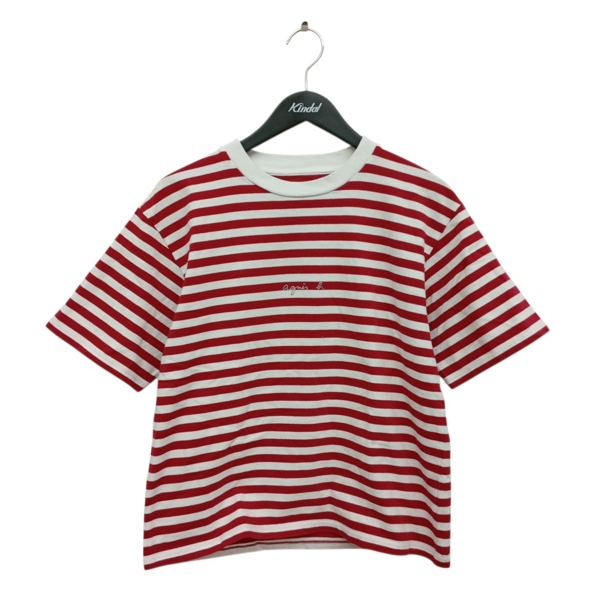 agnes b ロゴボーダーTシャツEBL7SD09 古着・中古-1枚目のアイテム画像