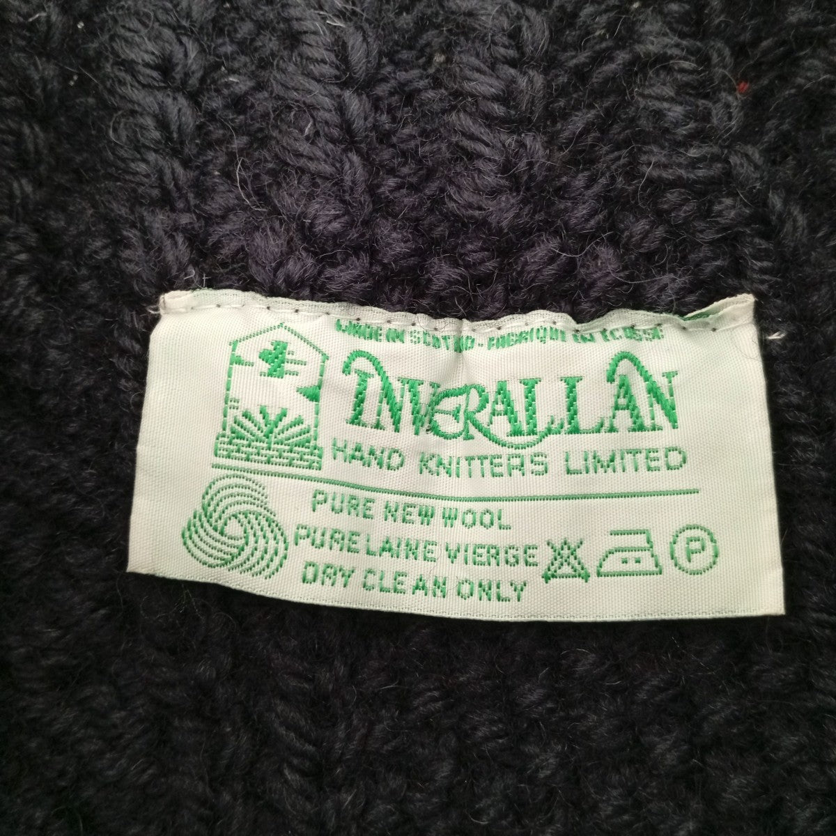 INVERALLAN 3Aアランニットカーディガン 古着・中古-3枚目のアイテム画像