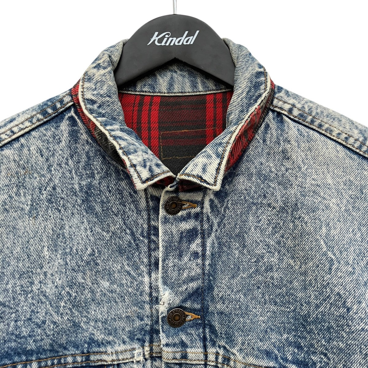 LEVI’S Chemical Wash Flannel Lined Denim Jacketデニムジャケット70147-9319 古着・中古-3枚目のアイテム画像